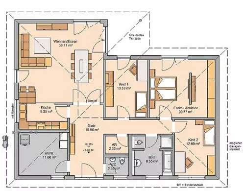 Grundriss Bugalow Grundriss Bugalow